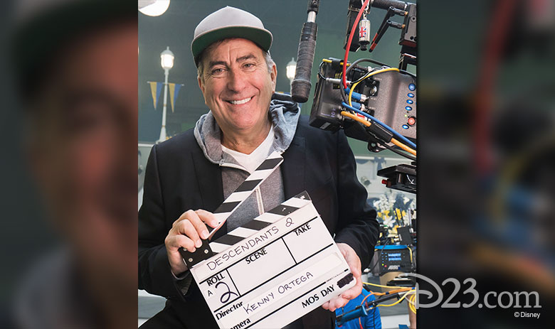 Kenny Ortega on set