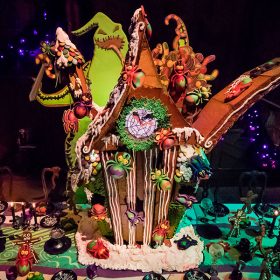 Haunted Mansion Holiday Oogie Boogie gingerbread house