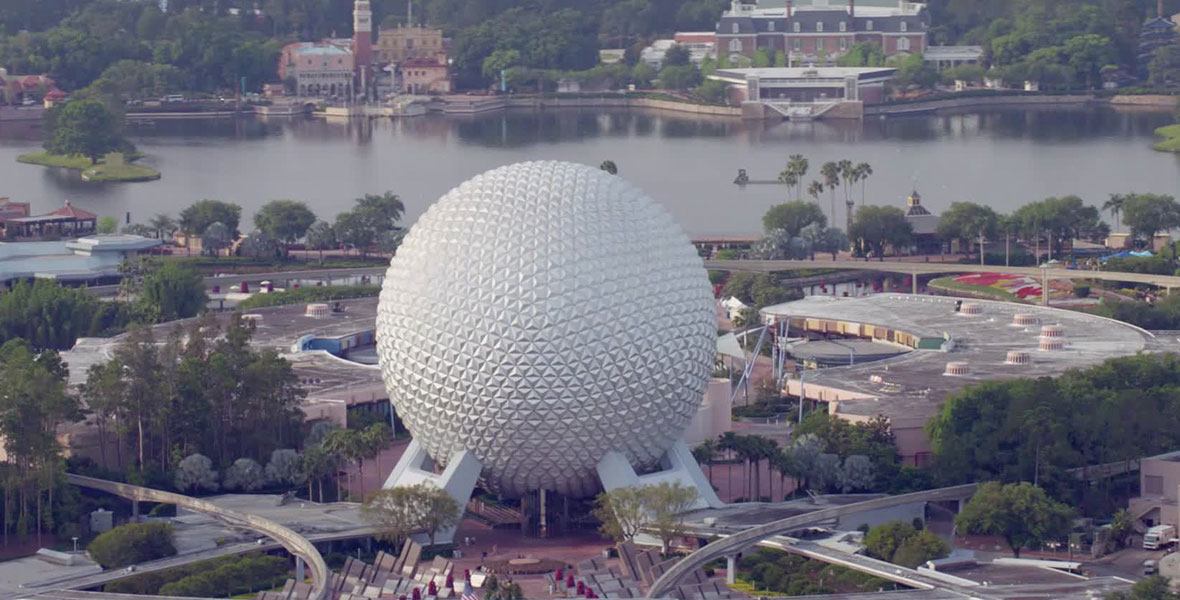 Epcot aerial view