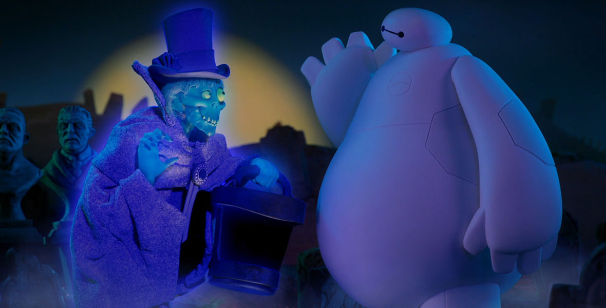 Here's What Happens When Baymax Meets the Hatbox Ghost - D23