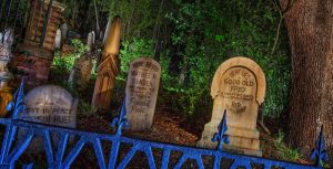 Haunted Mansion graveyard