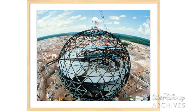 Spaceship Earth Under Construction - Photos From the Walt Disney Archives