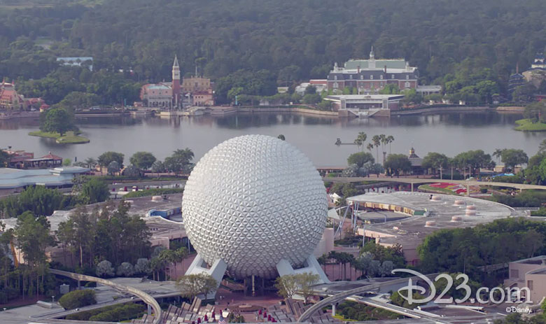 Epcot aerial view