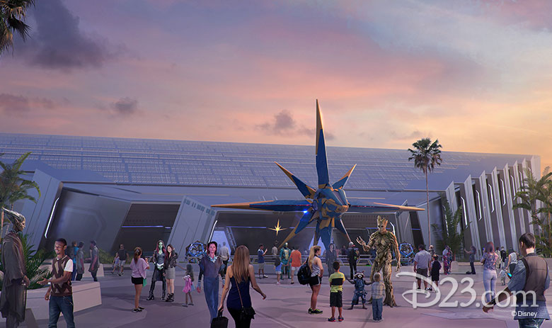 Guardians of the Galaxy at Epcot concept art