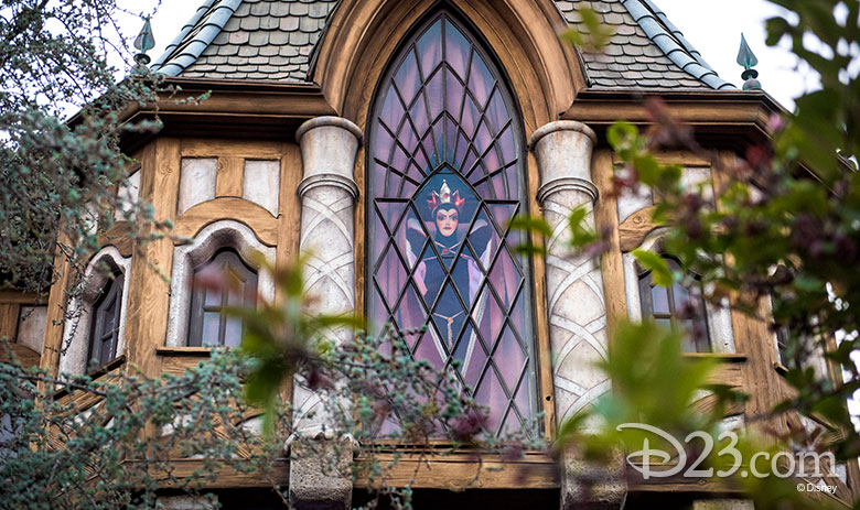 Evil Queen Disneyland Window