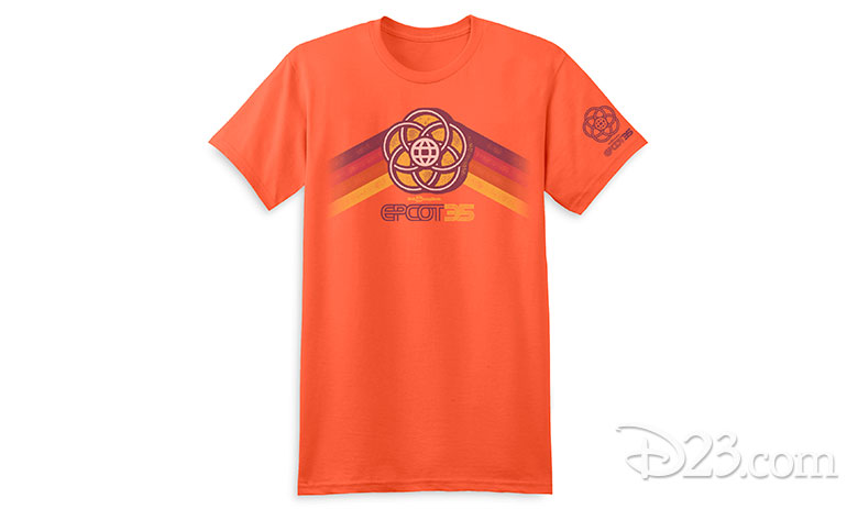 Epcot 35th Anniversary Stripe T-Shirt—Adult