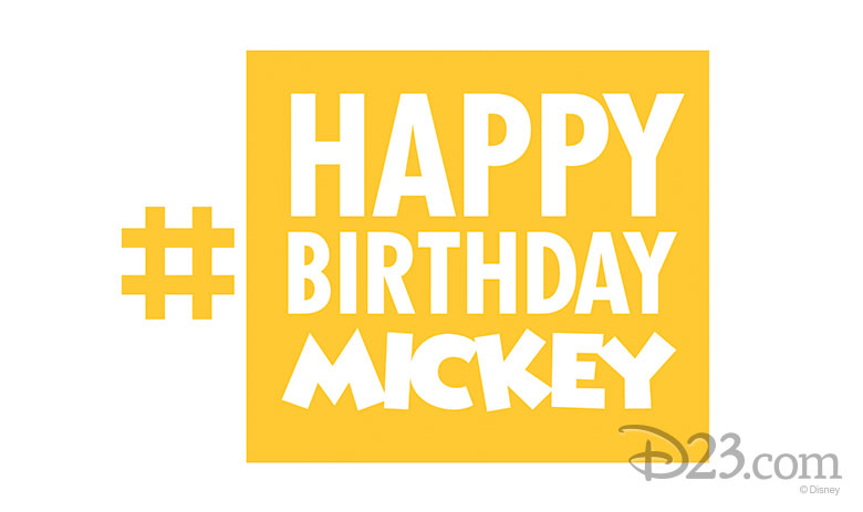 #HappyBirthdayMickey