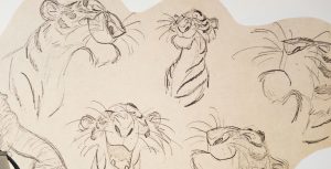 Milt Kahl sketch of Shier Khan