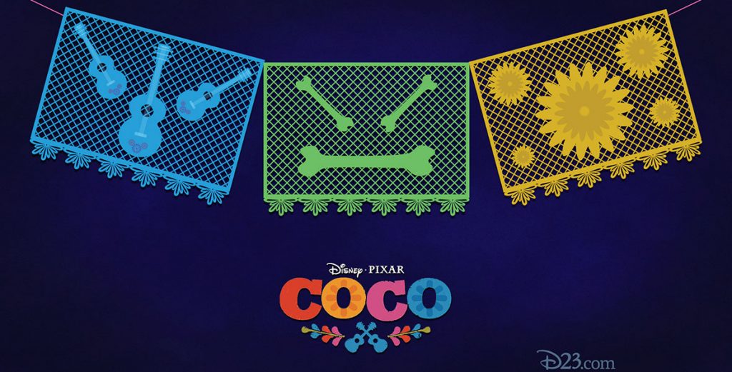 Celebrate Disney•Pixar’s Coco with These Papel Picado-Inspired Wallpapers