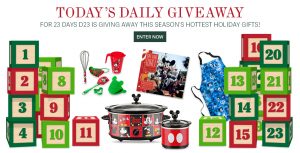 D23 Days of Christmas sweepstakes day 5 Eat Like Walt pack