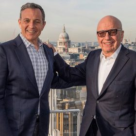 Bob Iger and Rupert Murdoch