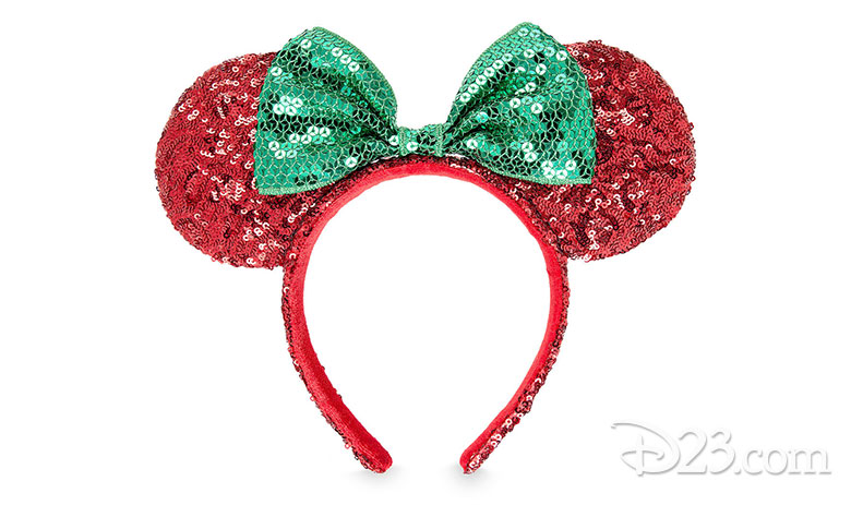 Minnie Mouse Sequined Holiday Ear Headband