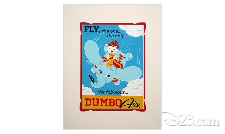 <em>Dumbo the Flying Elephant</em> Retro Poster