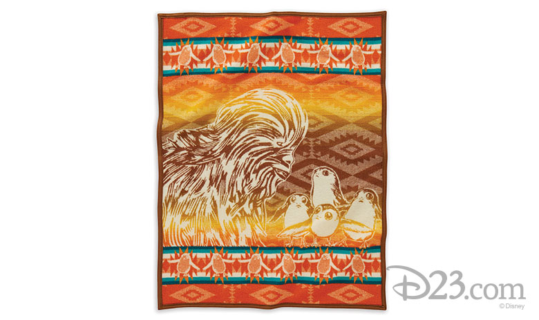 Chewbacca and Porgs Padawan Blanket by Pendleton