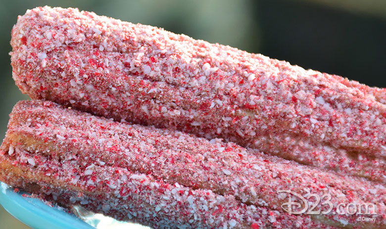 Peppermint Hot Chocolate Churro