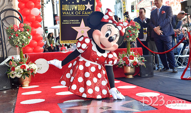 minnie mouse walk of fame