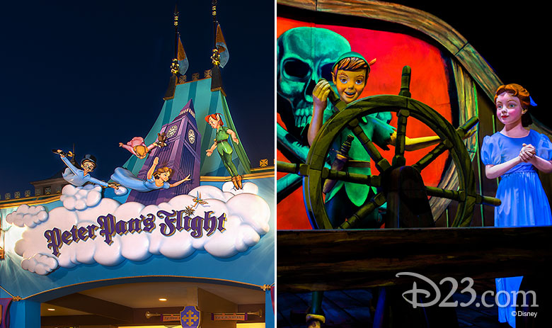 Peter Pan & Captain Hook Greet Guests in Disneyland 