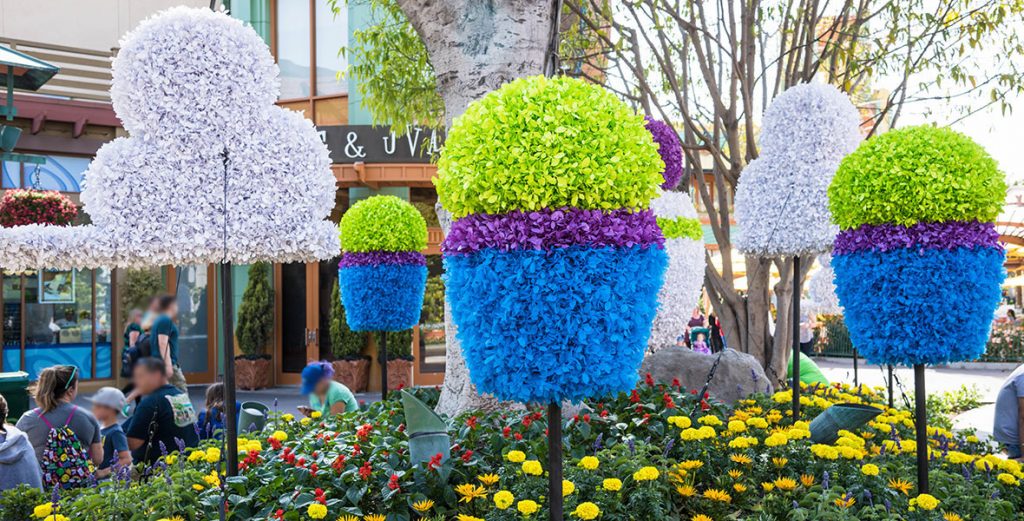 New Pixar Fest Topiaries Add Movie Magic to Downtown Disney