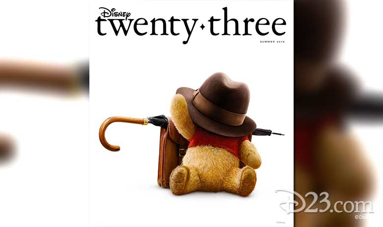 Disney twenty-three Summer 2018 Christopher Robin cover