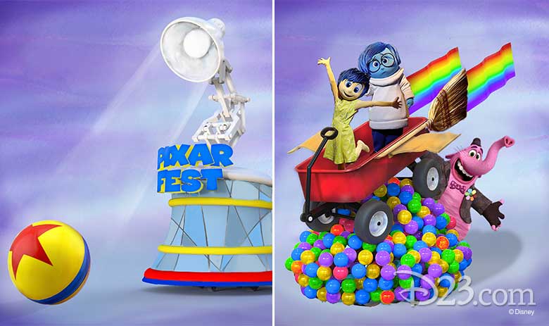 Pixar Play Parade new floats