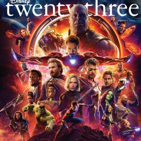 Summer 2018 Disney twenty-three cover - Infinity War