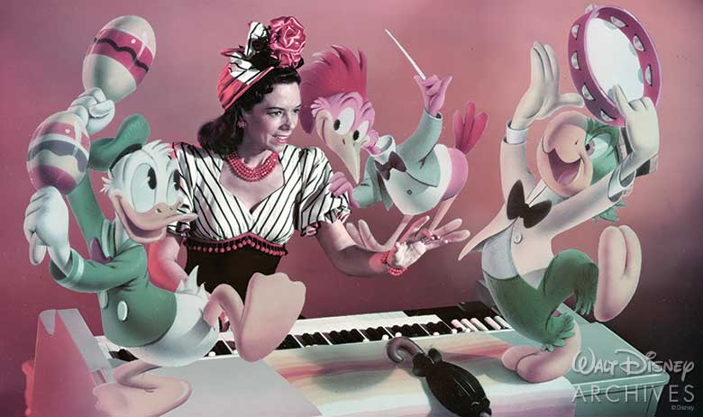 Melody Time (Original photograph of a Disney animator working on a