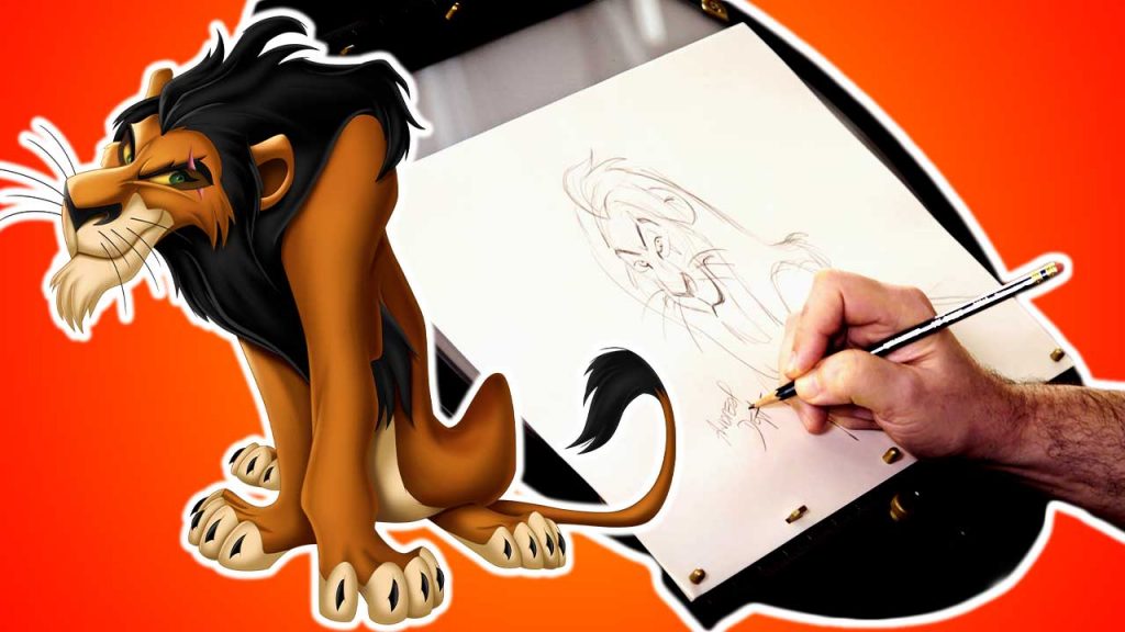 How to Draw Scar with Disney Legend Andreas Deja | Drawing with D23