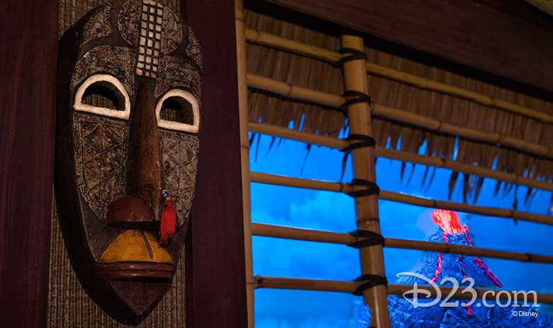 Volcanoes outside the window at Trader Sam's