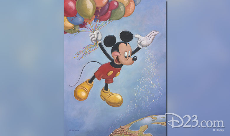 Mickey Mouse Portrait "Spreading Happiness around the World"