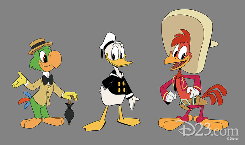The Three Caballeros from Ducktales