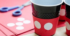 D23 Party Kit crafts Mickey party cups