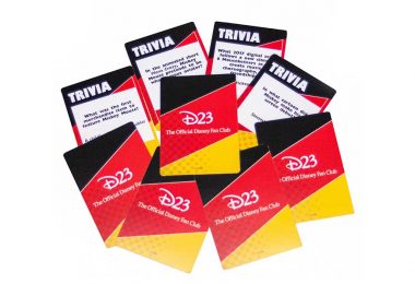 D23 party kit trivia cards