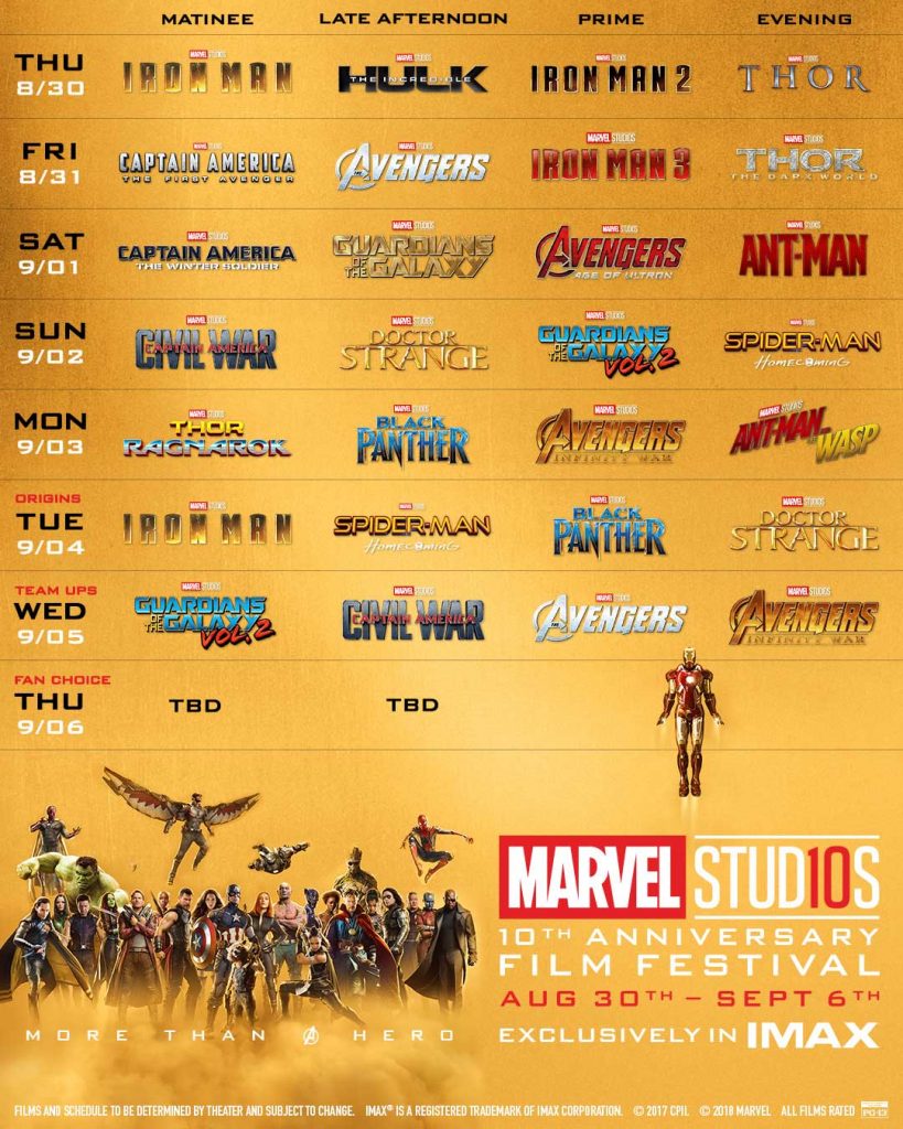 The Marvel Studios 10th Anniversary Film Festival - D23