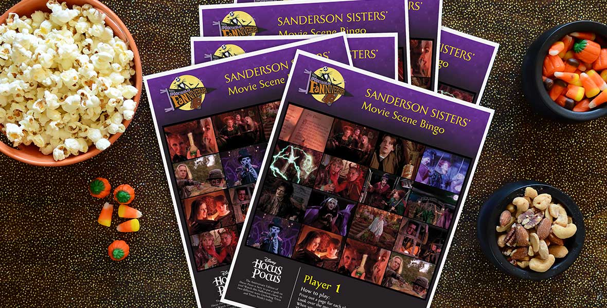 Sanderson Sisters bingo game