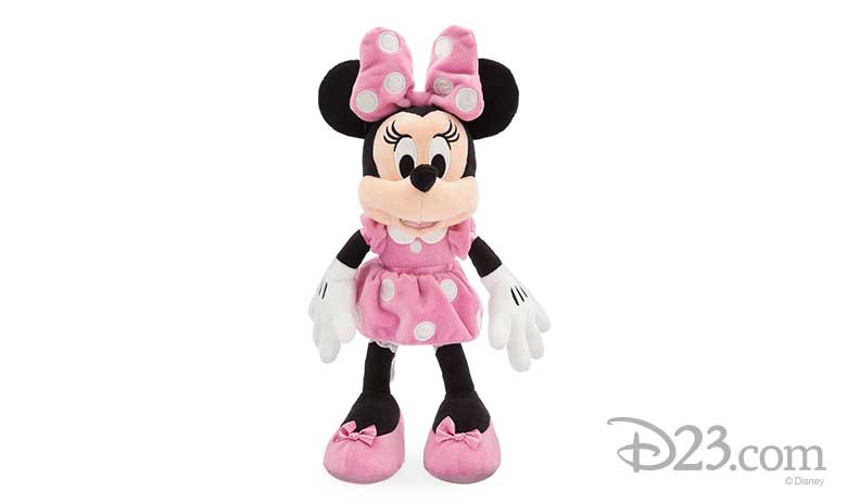 rose gold minnie mouse plush