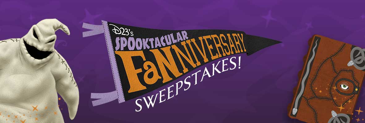 D23's Spooktacular Fanniversary Sweepstakes banner