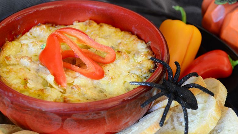 Spooktacular Fanniversary artichoke dip recipe
