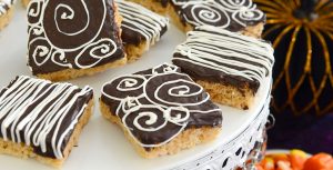 Spooktacular Fanniversary crispy rice treats recipe