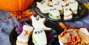 Spooktacular Fanniversary finger sandwiches recipe