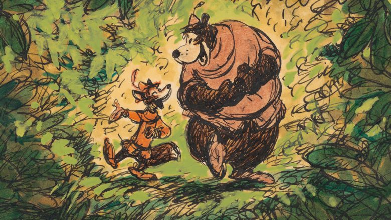 Must See Rare Robin Hood Artwork from Disney's ARL - D23