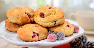 Cranberry Christmas scones