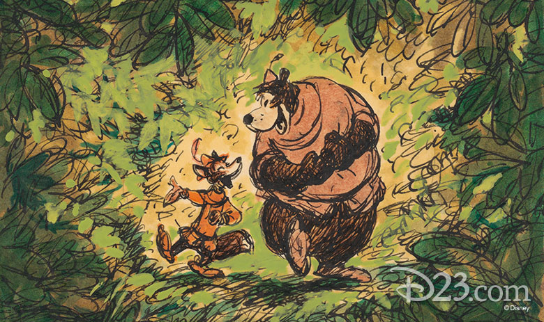 Must See Rare Robin Hood Artwork from Disney's ARL - D23