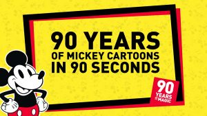 90 years of Mickey in 90 seconds