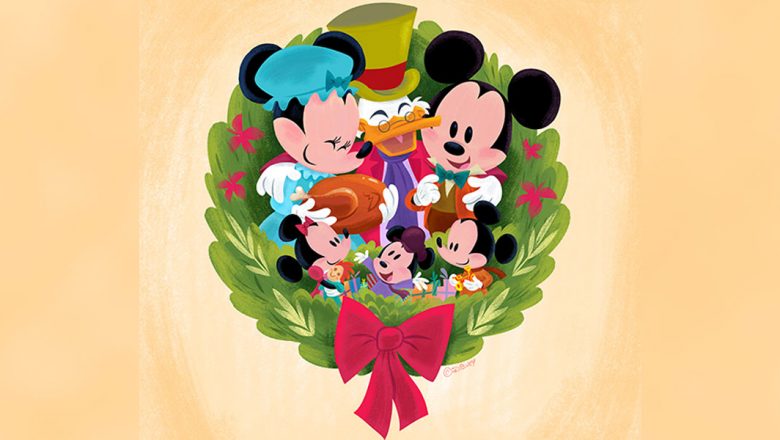 Disney artists holiday artwork