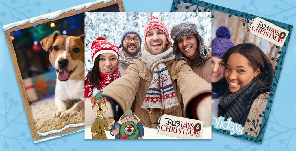 Decorate the Halls with Boughs of Holiday Photos Using our D23 Days Photo Frames and Stickers
