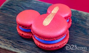Purple Yam Macaron with Creme Fraiche