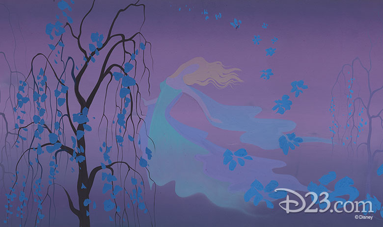 EYVIND EARLE CONCEPT ART FOR SLEEPING BEAUTY - SILK SCARF