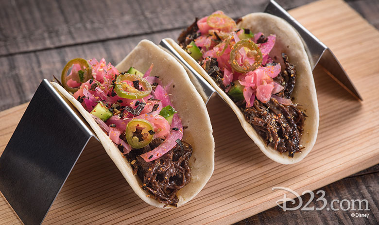 Disney California Adventure Food & Wine Festival 2019 Asian-Style Beef Barbacoa Taco with Pickled Ginger
