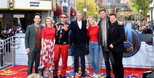Avengers and Bob Iger at DCA