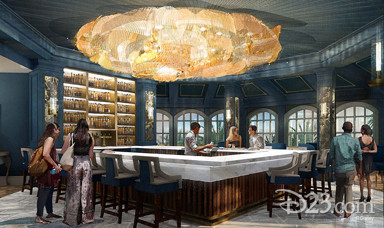 Grand Floridian "Beauty and the Beast" inspired bar and lounge